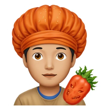 Wearing kimchi man sticker