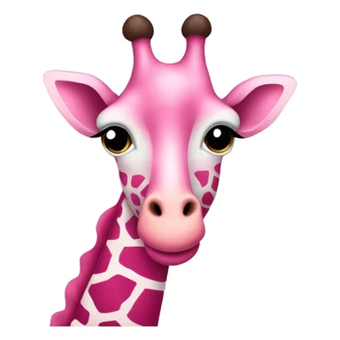 pink giraffe sticker