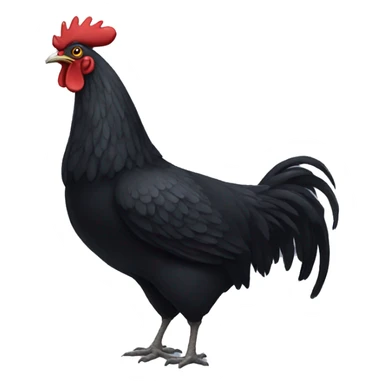 Big black chicken sticker