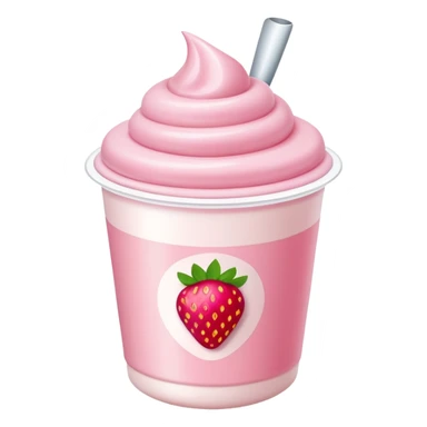 strawberry yogurt cup sticker