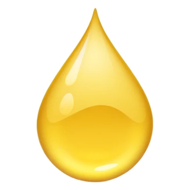 Yellow Drop of Water with no eyes, nose, mouth  sticker