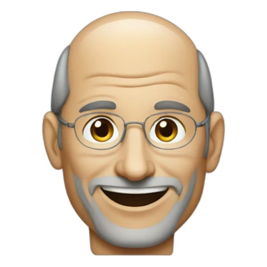 steve Jobs smiling sticker