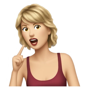 Taylor Swift singing sticker