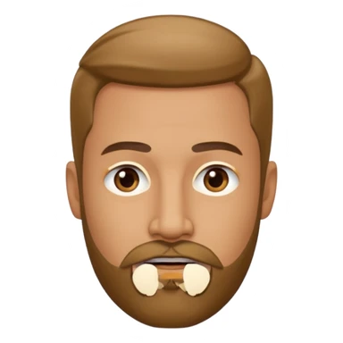 goatee beard sticker