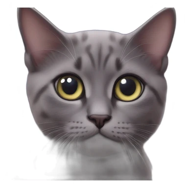 little surprising cat face on spreading out nebula sticker