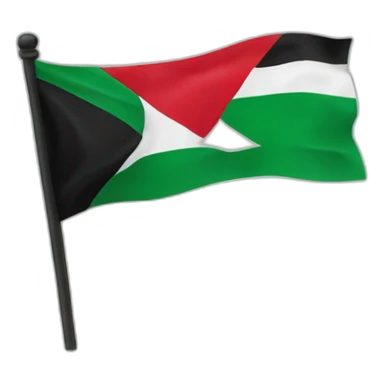 Drapeau de la Palestine qui brule sticker