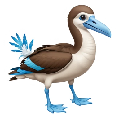 Blue-footed booby sticker