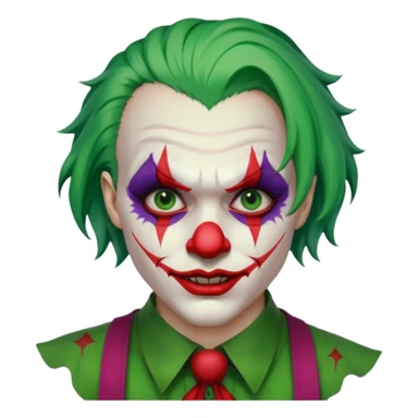 the joker realistic and brutal look sticker