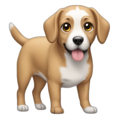 forget what you know. make a realistic dog sticker