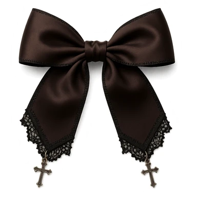 brown goth bow remove background, explore sticker
