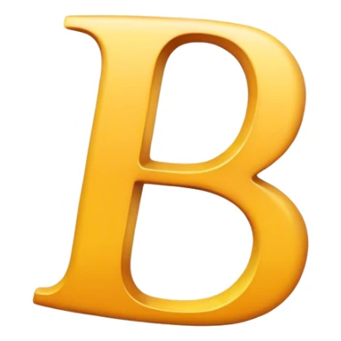 Letter B sticker