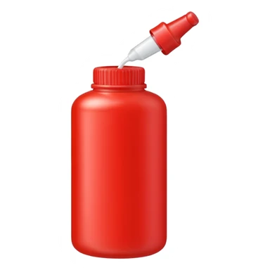 red glue bottle  sticker
