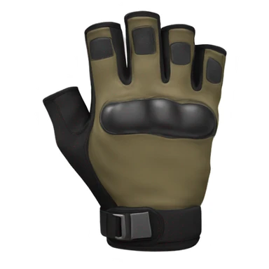 fingerless tactical glove sticker