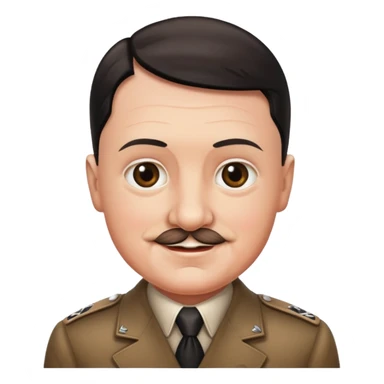 Hitler babyfacek, smiling sticker