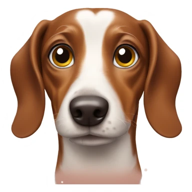 christmas weiner dog sticker