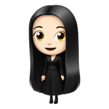 cute morticia addams sticker