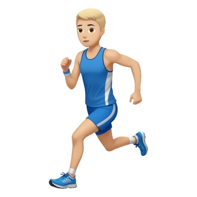 jogger running alone sticker