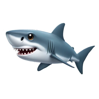 Shark with cap sticker