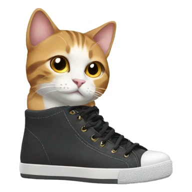 cat wearing shoes  sticker