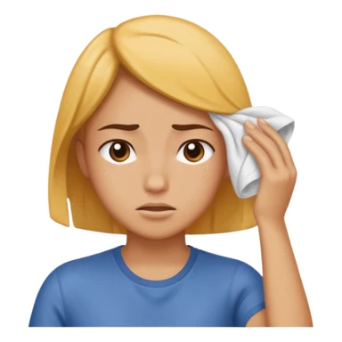 Wipping sweat sticker