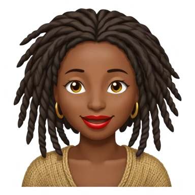 Women with locs winking sticker