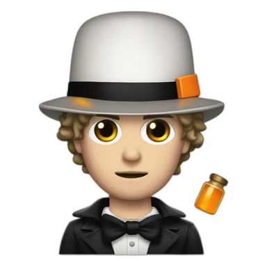 A clockwork orange sticker