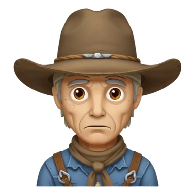 scary cowboy sticker