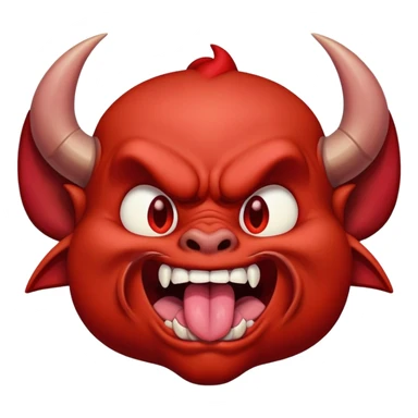 Diablo sacando la lengua sticker