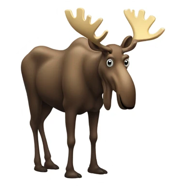 A moose in a gas leak sticker