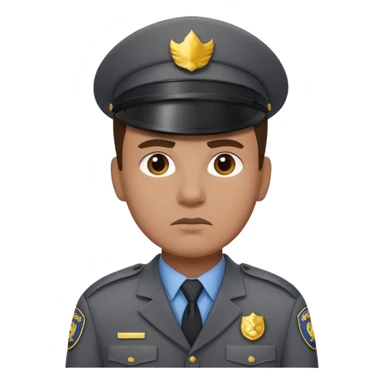 mall security gray uniform sticker