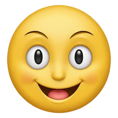 Emoji, smiley face, winking with one eye sticker