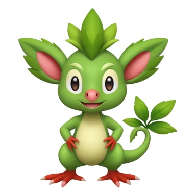  Fey Toony Sprigatito-Grookey-Grovyle-Shaymin-fusion-hybrid sticker