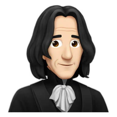 elegant severus snape alan rickman sticker