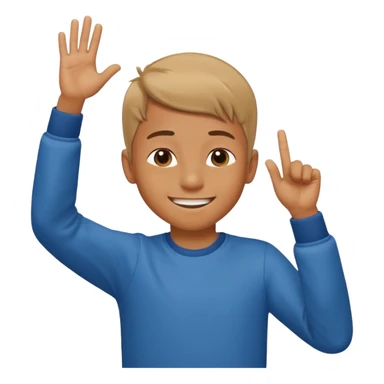 Un muchacho asiendo el dab sticker