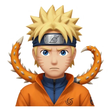 Naruto kurama 3 tails sticker