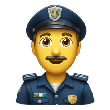 Italian pasta police sticker