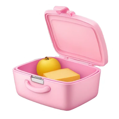 Light pink lunchbox open sticker