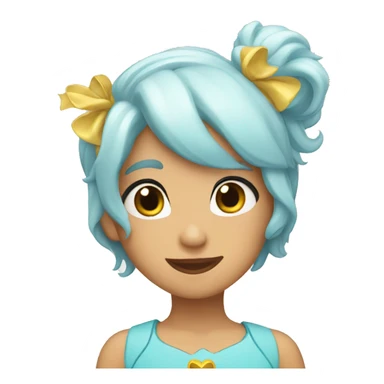 Corazón celeste sticker