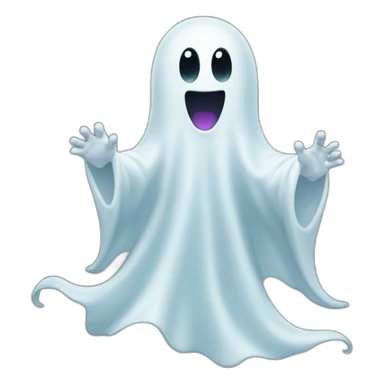 ghost with "b" in his chest sticker