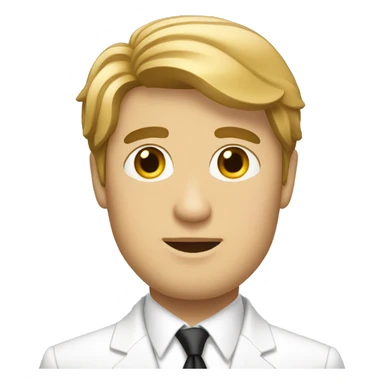  Medium haired men in white tie suit. sticker