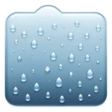 a close-up of a glass surface covered with small water droplets and light fog, as if from steam or humidity — some droplets sliding down slowly — soft reflections and blurred transparency give a realistic misty look — clean, glossy design with gentle lighting sticker