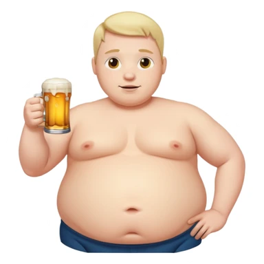 A beer belly sticker