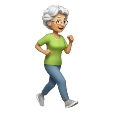 grandma run sticker