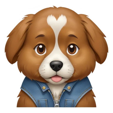 Dog wearing buggy jeans like a rapper  sticker