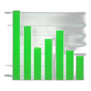 Trading chart with green dollor around  sticker