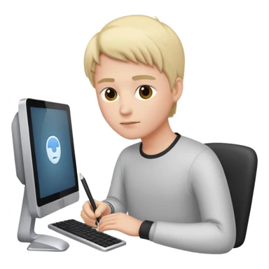 write on computer sticker