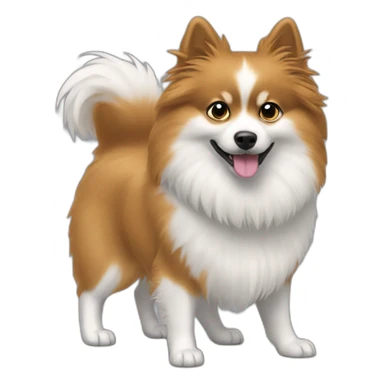 Spitz-blackhair-tail sticker