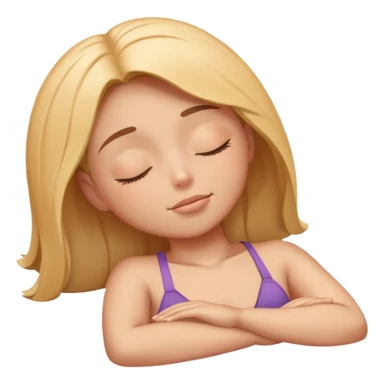 clothed, sunbathing facing up with eyes closed sticker
