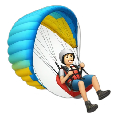 birthday Paragliding sticker