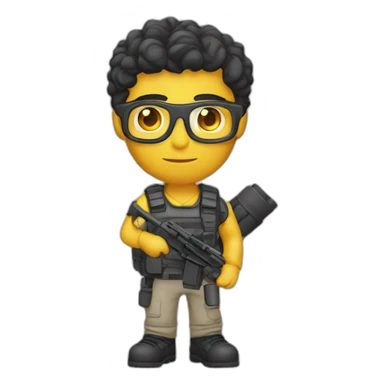 male high school student modern sporting tactical grip aimpoint sticker